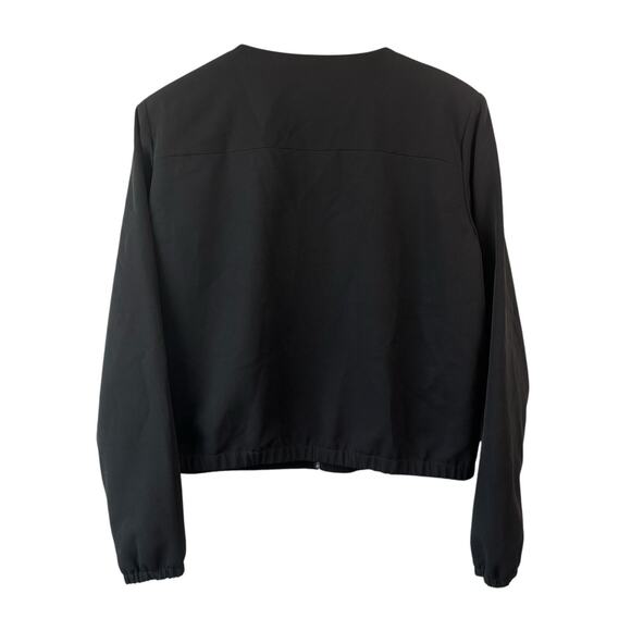 Crosby Womens Jacket Black Large Zip Up Bomber Style Business Casual Stretch - Picture 7 of 7